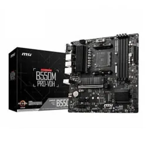 Placa-Mãe MSI B550M Pro-VDH, AMD AM4, mATX, 12x 57,92