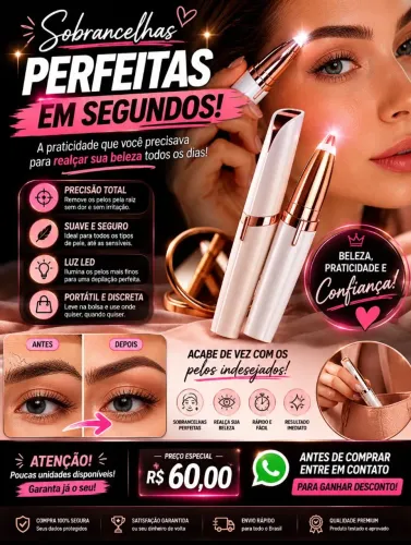 CANETA DEPILADORA ELÉTRICA BIVOLT LEIA O ANÚNCIO