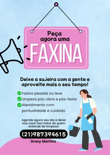 Faço faxina em geral 