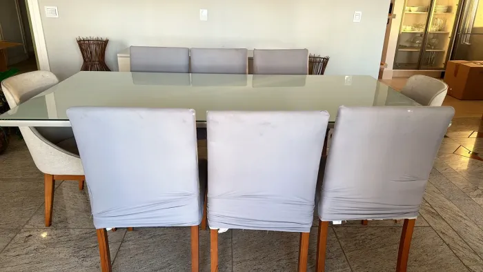 Mesa retangular 8 lugares 
