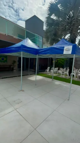 Aluguel de tendas tamanhos 3x3 e 2x2