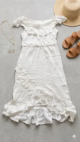 Vestido tecido crepe com foro tam 40 / P (Usado)
