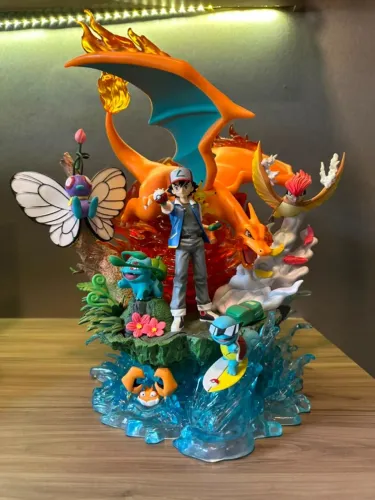Estátua Pokemon Ash 1 geração SOMENTE RETIRADA Figure