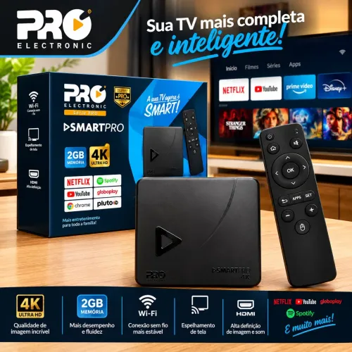 TV Box Pro Electronic SmartPro 4K 2GB