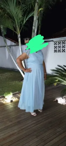 Vestido festa azul serenity. Veste 50 até 52