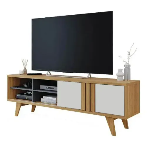 Rack Paraty para Tv Até 50 Polegadas 1 Porta de Correr Permobili 180cm 