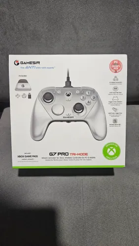Controle Gamesir G7pro prata para pc e xbox series com base carregadora novo Lacrado