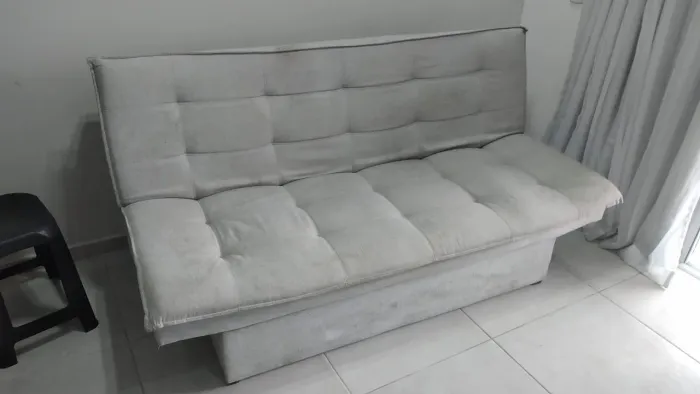 Sofá cama com baú