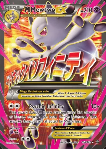 Carta pokémon M MewTwo-Ex 160/162