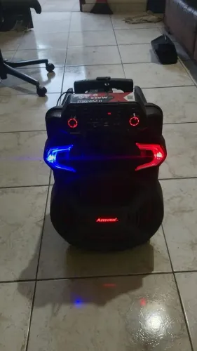 Caixa de som amplificada Amvox ACA 550 Strondo II de 550W
