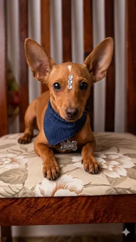 Pinscher Macho Zero 5 meses Vacinado