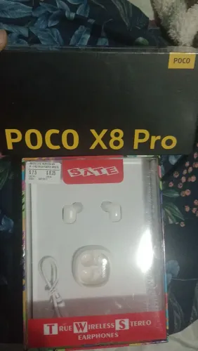 Poco X8 PRO 512 GB 8 GB RAM com fone de brinde (SOMENTE VENDA).