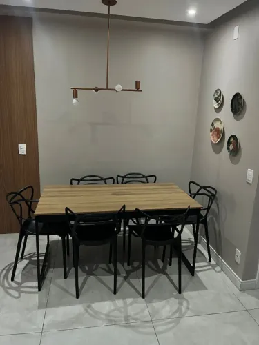 KIT MESA PARA SALA DE JANTAR COM 6 CADEIRAS