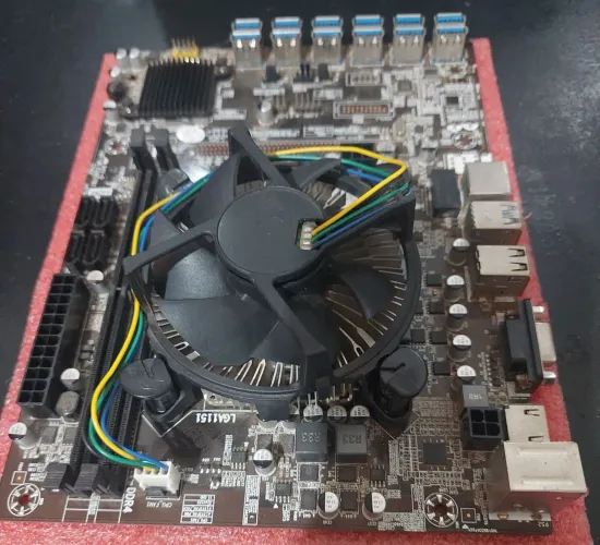 Placa-mãe Mineração + Processador + Cooler