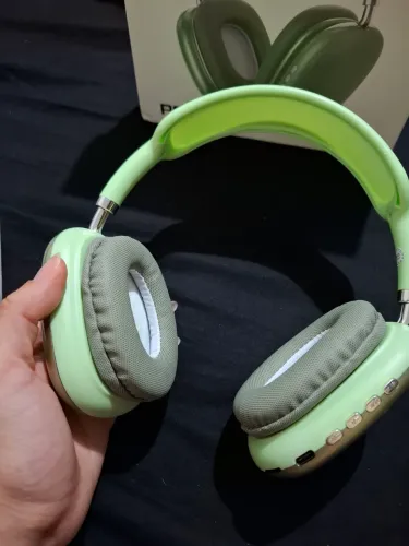 Fone de Ouvido Headphone P9 - Bluetooth Verde - Menta - Novo na Caixa