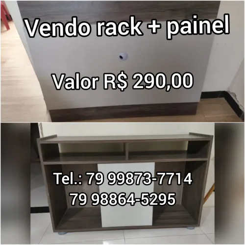 Vendo painel e rack