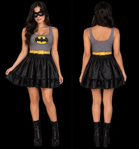 Fantasia Adulta Batgirls tam P Haloween 