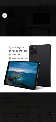 Tablet M15 pro 10.1 8gb de ram 128 de memória, vem com caneta e teclado
