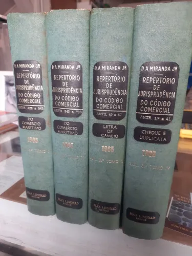 Coleção jurídica Repertório de Jurisprudência do Código Comercial 1965 **leia a descrição*