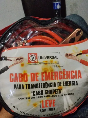 CABO DE EMERGÊNCIA PARA TRANSFERÊNCIA DE ENERGIA - 200A | 2,5 METROS<br>