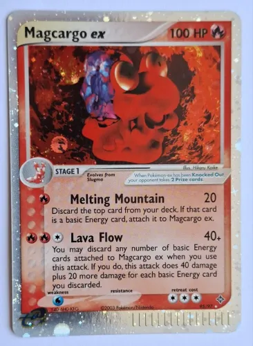 Magcargo Ex 95/97 Ex Dragon 2003 Ultra Rare Holo (eng)