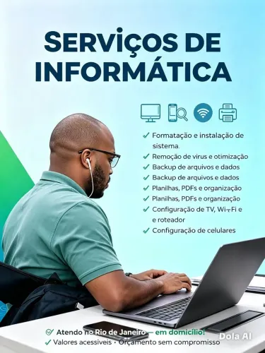 Serviço de Informática ? Formatação ? Backup ? Celulares ? Rio de Janeiro