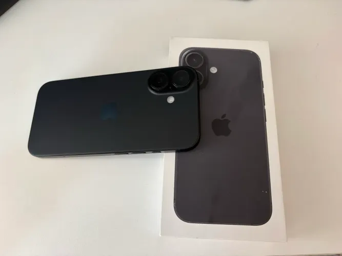 iPhone 16 preto, 128gb seminovo 