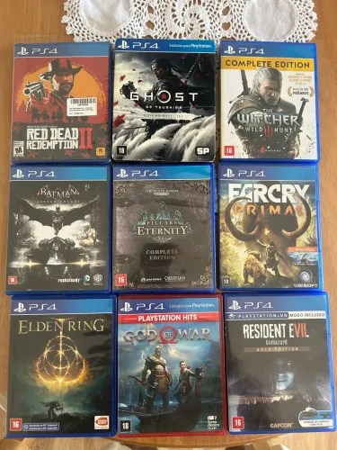 ? Jogos Originais de PS4 - Excelente Estado
