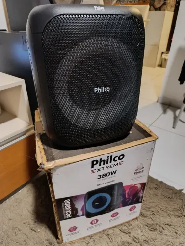 Caixa de som portátil Philco amplificada