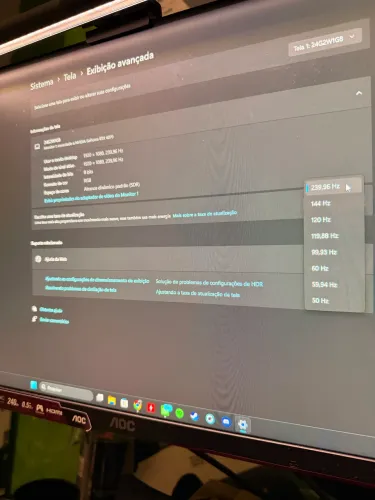 Monitor AOC 240hz 24 Full HD IPS 24G2W1G8