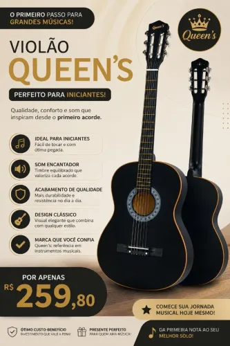 Violão iniciante queens