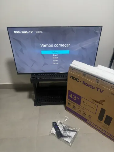 Televisão 43 Polegadas | Está no plástico | Smart TV com caixa e nota fiscal