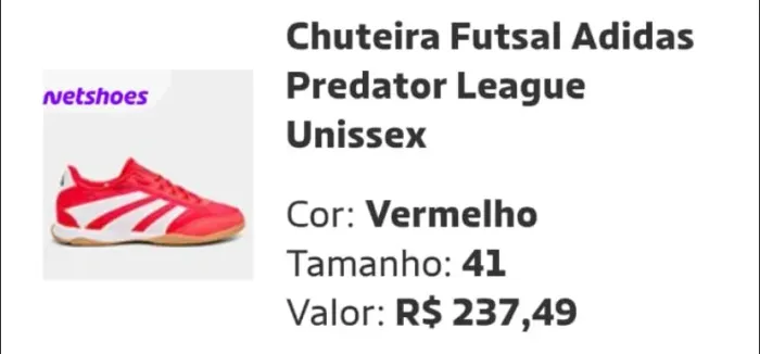 Chuteira Adidas