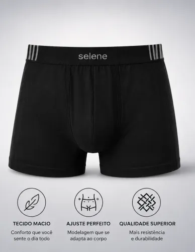 Kit Selene Cueca Boxer Masculina Premium