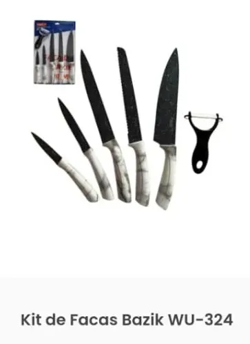 Kit de facas de cozinha 
