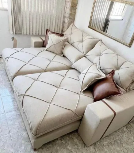 Olha esse lindo sofá retrátil!! Molas e espuma de Qualidade