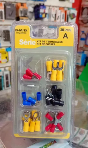 Kit de Terminais Elétricos Pré Isolado Instalação C/ 30 Und - Novo