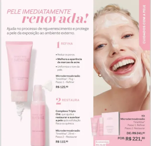 Kit microdermoabrasão Mary Kay 