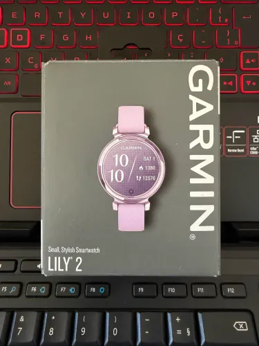 Garmin Lily 2 Lilás com pulseira lilás, novo na caixa
