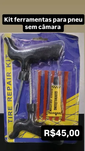 Kit ferramentas para remendo de pneu sem câmara / SUPER PROMOÇÃO 