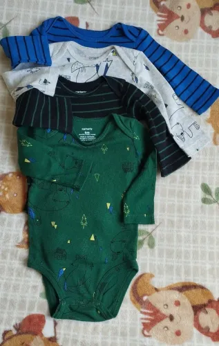 Kit body Carter's manga longa 6 meses