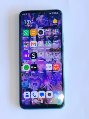 Celular Xiaomi Redmi 10C Azul 128 GB 4 GB RAM Vai com capa, película e carregador