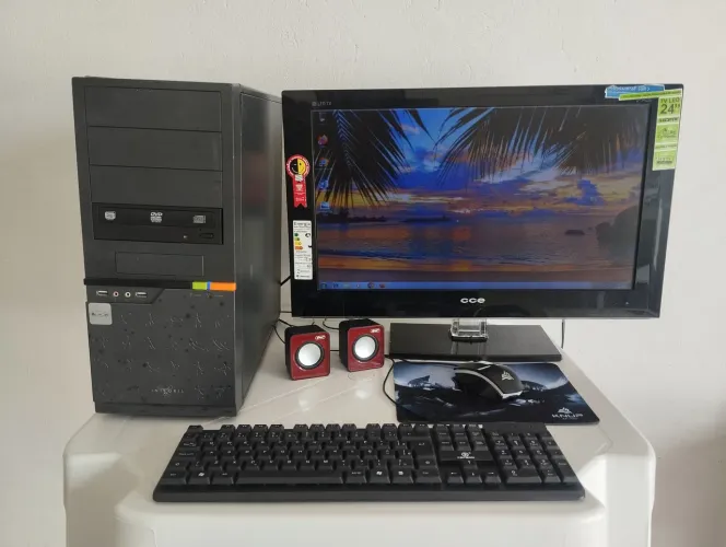 Pc completo Core2duo 3gb 320gb tv24 wi-fi