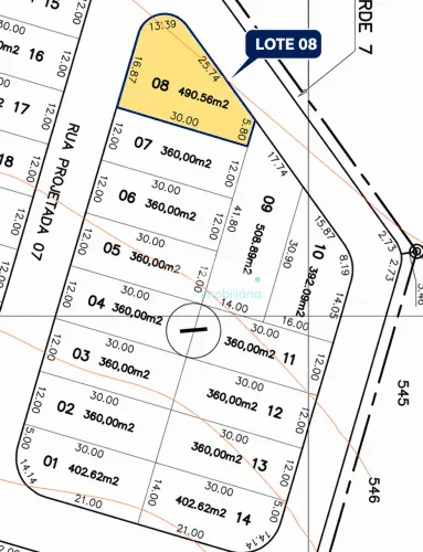 Terreno de Esquina com 490 m² no Condomínio Jardim Botânico