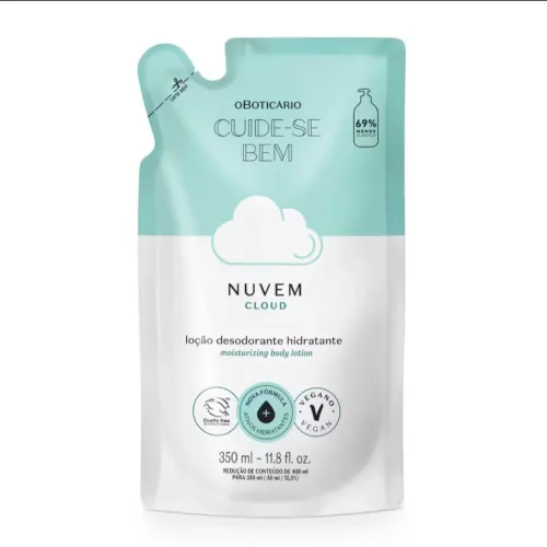 Refil Loção Hidratante | oBoticario Cuide-se Bem Nuvem | 350ml