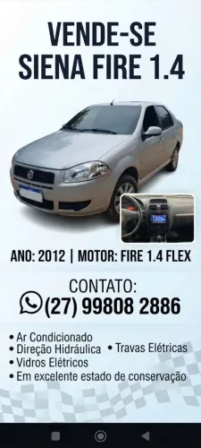 Fiat Siena EL Celeb. 1.4 MPI Fire Flex 8V 4P 2012