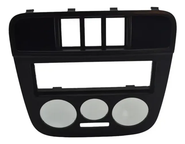 Moldura Central Radio Painel Volkswagen Gol 2007 Original Cinza