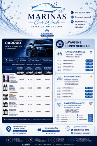 Lavagem automotiva a domicílio