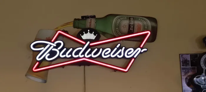 Luminoso Budweiser Decoração