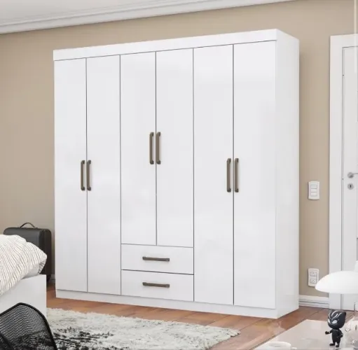 Roupeiro Branco Básico 153